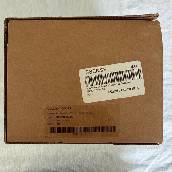 Golden Goose Francy High-Top Sneakers - Navy Suede - Size 40 - Picture 11 of 11